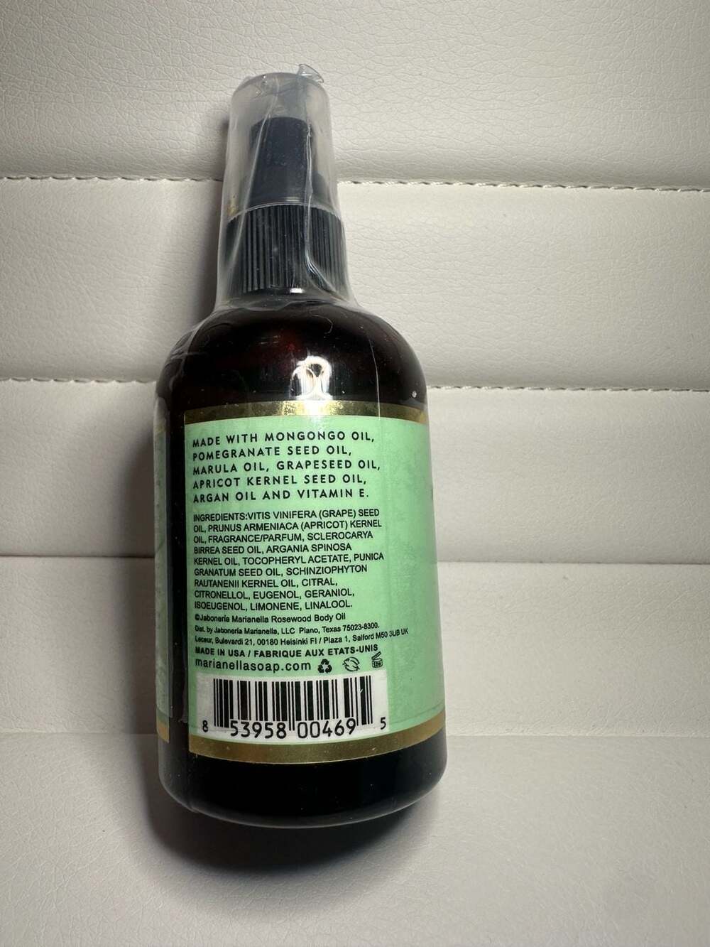 Jabonería Marianella Rosewood and Litsea Cubeba Body Oil 4 fl oz - Picture 3 of 3